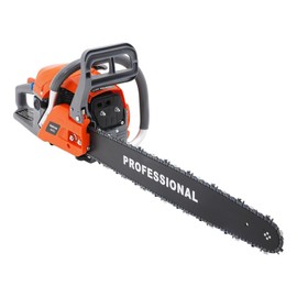 60CC Gas Chainsaw 22 Inch 2-Cycle Gas Powered Chainsaw 2800W Handheld Cordless Petrol Chain Saw for Forest, Wood and Garden Cutting Use