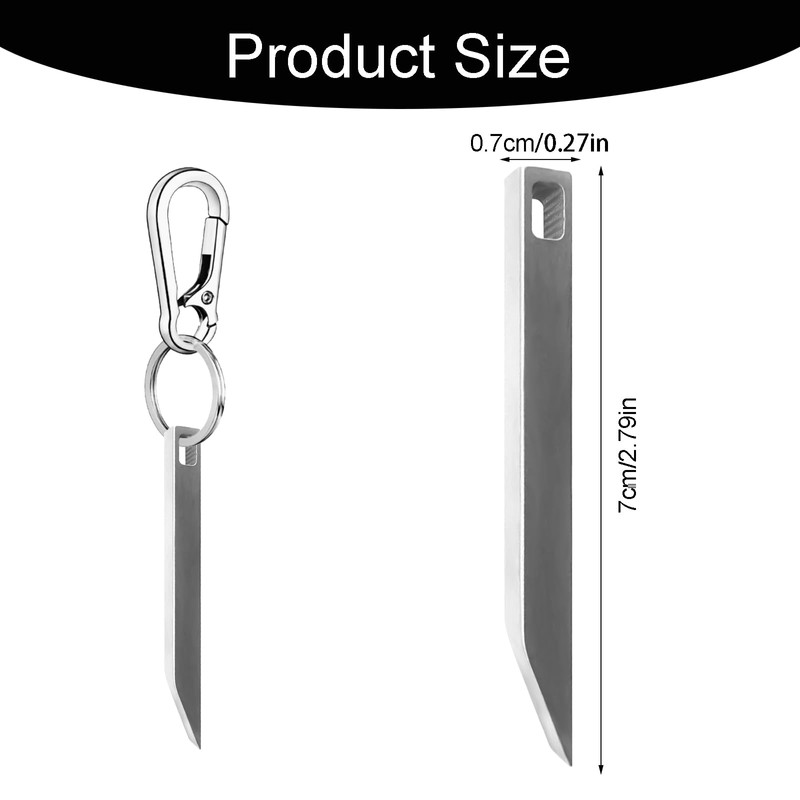 2 Pack EDC Stainless Steel Pry Bar for Every Day