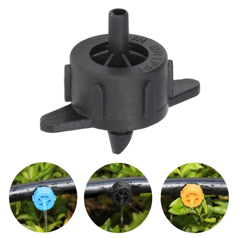 100pcs 4mm Pressure Compensation, Drippers Automatic Irrigation Equipment Uniform Flowing
