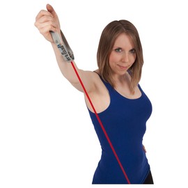 Thera-Band Bodytrainer Tubing mit Griffen, Länge 1,4m, rot - leicht