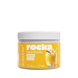 Rocka Nutrition Smacktastic Flavour Powder, Vegan Flavour Powder with Only 7 Kcal per Serving and 100% Flavour, Versatile Aroma Powder, 250 g (Vanilla Cream)