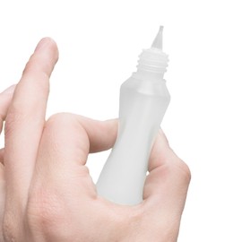 Oputec 10 x 50 ml Liquid Bottles with Dropper: Food-Grade Soft PE Plastic Bottles Fill Yourself, Plastic Bottles, Dropper Bottles + 10 Labelling Labels