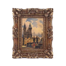 SIKOO 2.5x3.5 Vintage Picture Frame Small Antique Ornate Bronze Gold Photo Frame with Glass for Table Top and Wall Display Vintage Home Decor Photo Gallery Art