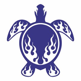 AMA SHOP Sea Turtle PVC Sticker Model 4 | Sticker for Helmet, Motorcycle, Motorhome, Boat, Car, PC | AutoTuning | Funny Stickers