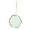 Graine Créative Vintage glass frame - hexagon with metal chain