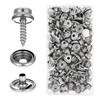 COMNICO Canvas Snap Kit Tool, 100 Pcs Stainless Steel Screw