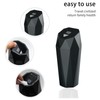 YIOVVOM Car Trash Can with Lid，Mini Diamond Design Automatic Portable