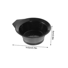 NOLITOY 1 Set Hair Dyeing Kit Plastic Hair Coloring Tools Set Easy Application with Flexible Bristles Earmuff for Clean Use for Home Salon