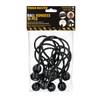 TOUGH MASTER Bungee Balls Tie Tent Toggles, Black 10 Pack