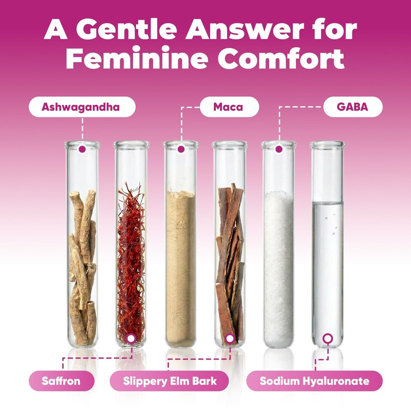 FORTILUME Vaginal Moisture & Mood Supplement for Women, 60 Capsules