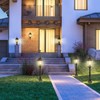 GOALPLUS 24" Outdoor Post Light with Dusk to Dawn Sensor,