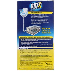 Rid-X 80306 Professional 9.8 oz Septic System Treatment Maintenance (3 Pack); Contains Billions of 100% Natural Active Bacteria & Enzymes That Effectively Digest Organic Waste, Grease, Soaps & Paper