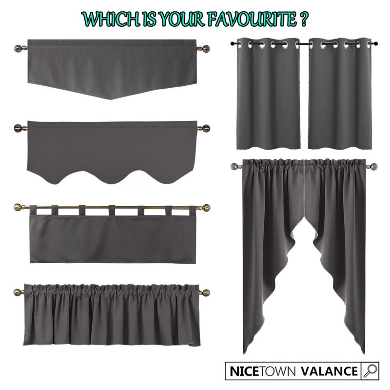 Nicetown - Cenefas opacas (106.7 cm de ancho)