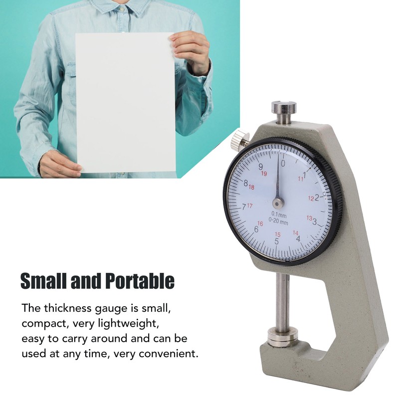 Thickness Gauge Portable Clear Scale Pointer Display Wear Resistant Thickness