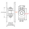 UCDOET Heavy Duty Upgraded Sealed Bearing Gate Hinges Bolt or