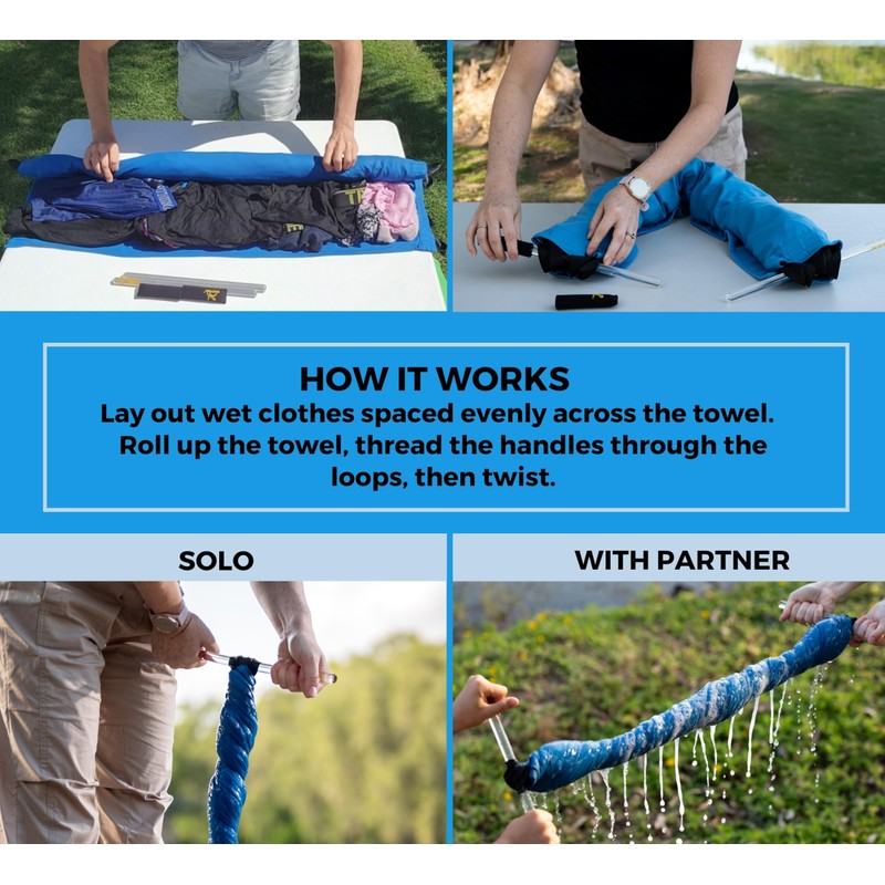 Dezitrek Ultra-Light Clothes Wringer – 2025 Upgraded Version with Wider