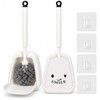 Juego 2 Cepillo para Baño Plegables, Colgante con Base