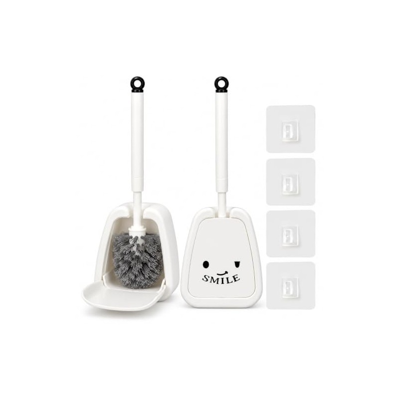 Juego 2 Cepillo para Baño Plegables, Colgante con Base
