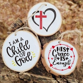 Small Stencils for Painting on Wood Reusable, 3 Inch Reusable Stencil for Craft Ornament Paint Template Stencils for Wall Card Rock Wood Signs Coasters Canvas Home Decor (Bible Words)