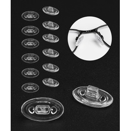 LenzProse 6 Pairs Replacement Silicone Nose Piece for Maui Jim Kahuna/Kawika/Mahina/Wiki Wiki/Baby Beach Sunglasses, Rubber Nose Pads Compatible with Maui Jim Eyeglasses Frame