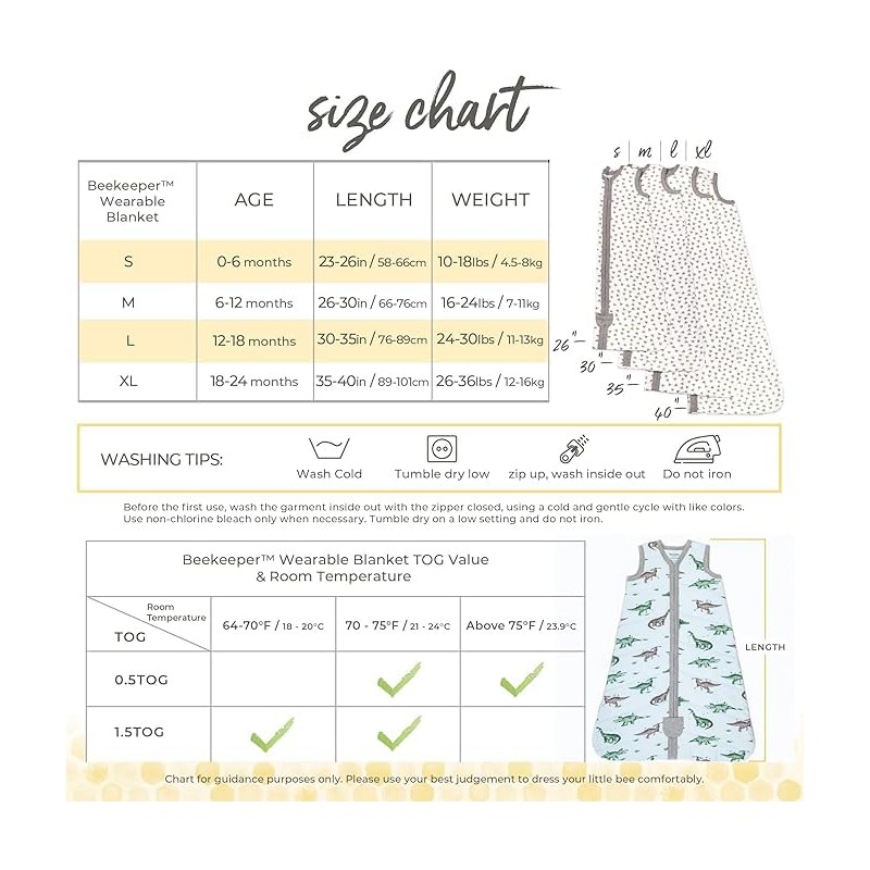 Burt's Bees Baby Beekeeper Wearable Blanket Winter, Organic Cotton Swaddle