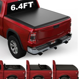 Kikito Vinyl Soft Roll-Up Tonneau Cover Truck Bed for 2009-2018 Ram 1500; 2010-2024 Ram 2500 3500; 2019-2024 Ram 1500 Classic 6.4ft(76.3in) Bed w/o Rambox