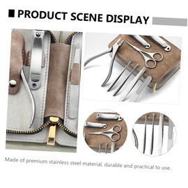 Gogogmee Manicure Nail Set 8pcs Nail Clippers Kit Toe Nail File Stainless Steel Grooming Tools for Professional Use