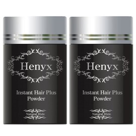 henix Heukchae Instant Hair Increaser Round Partial Hair Removal 2 cans (unisex)/dark brown / 흑채 순간증모제 원형 부분탈모 2통(남여공용)/흑갈색