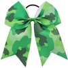 Camouflage Cheer Bow Green Tye Dye Come Hair Bowknot Camouflage