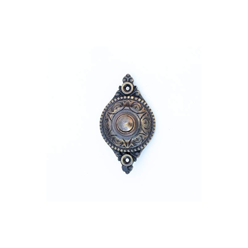 Antikas Turn-of-the-century Brass Doorbell | Antique Door Bell for Entrance