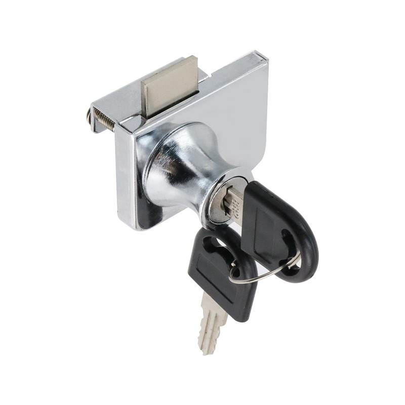 Risbay Showcase Lock Stainless Steel No Drill Glass Door Lock