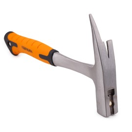 Mivos Roofing Hammer 600 g Head Weight - Forged All Steel - Carpenter's Hammer with Magnetic Nail Holder - Carpenter's Hammer with Anti-Vibration Handle - DIN 7239