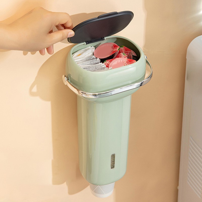 Paper Cup Dispenser Wall Mounted Pull Type Water Cup Holder