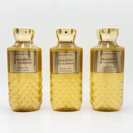 Snowflakes & Cashmere 3-Piece Bath Set | Body Nourishing Shower Gel with Shea Butter and Vitamin E | Pack of Three 10-ounce Bottles