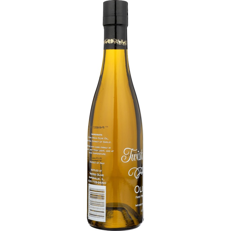 TWISTED OLIVE IMPORTS Garlic Extra Virgin Olive Oil, 375 ML