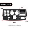 DOTCOM Dash Instrument Bezel w/Storage Box Compatible with 1981 1982