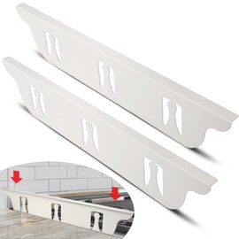 Stove Gap Covers Stainless Steel with White Coated, Stove Gap Filler | Heat Resistant & Easy to Clean Stove Counter Gap Cover, Upgraded Wider Top Perfect Fit White Stove and Counter Guard (23.5"L)