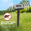 2pcs Garden Solar Powered Ultrasonic Repeller Pest Rodent Mouse Mice