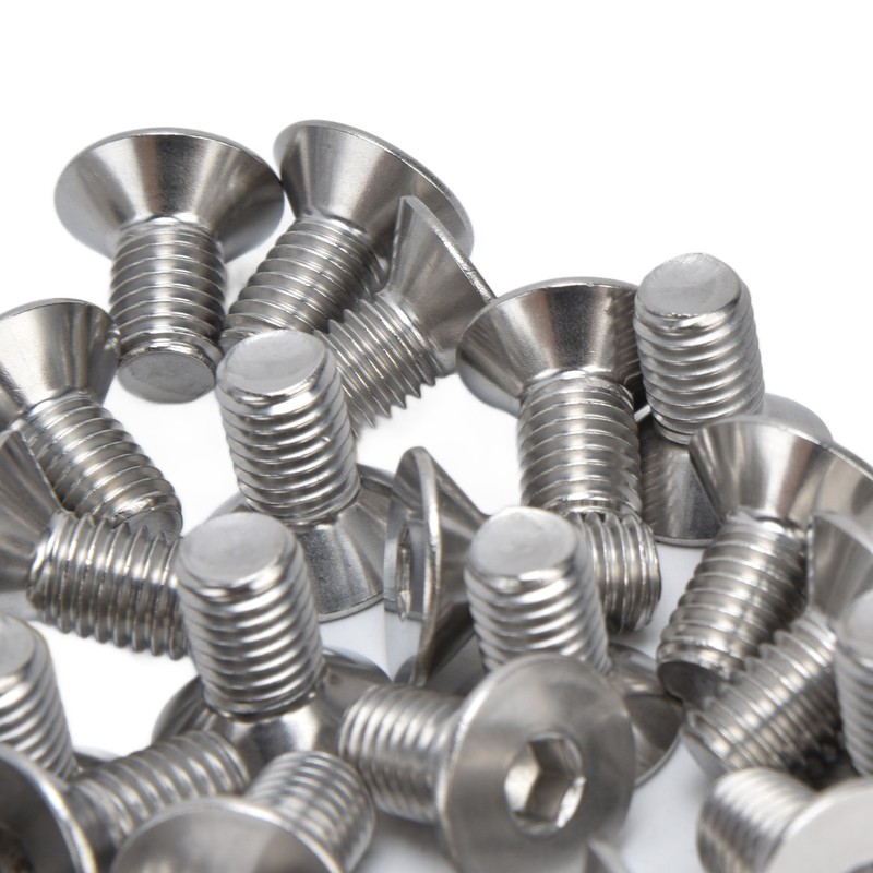 30pcs M10 Allen Socket Screws 10mm A2 Stainless Steel Countersunk