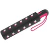 Esprit Easymatic Light Double Dot Pocket Umbrella, black, Polka Dot