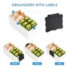 Plastic Storage Bins 6 Pack with Clip Labels & Chalk