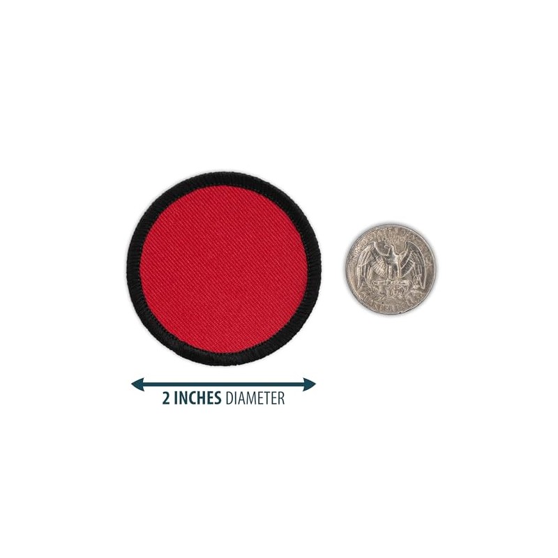 Retro Red/Black Chimera Patrol Patch - 2" Diameter Round Embroidered