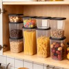 ionEgg Plastic Food Storage Containers with Lids Includes Labels, Stackable