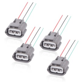 BEMOFRLAY 4pcs Ignition Coil Connector Plug Wiring Harness Pigtail 3 Wire Female Fit for Nissan Altima Sentra for Infiniti for Suzuki J48817102