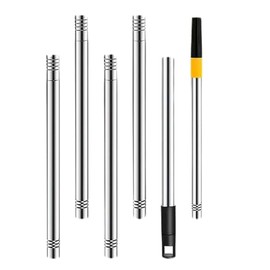 Garneck Extensión para de Pintura Telescópica de 17 Metros Acero Inoxidable Varilla Desmontable Multifuncional Compatible Rodillos Adecuado para Pintar y Limpiar Áreas Altas