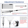 PEAKCLOUDS Adjustable Metal-Leaf Rake with Telescopic Handle - Lawn &