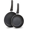 GoodCook Nonstick Aluminum Frying Pan Set, 8" and 10" Skillets,