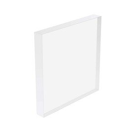 Elitnus Clear Acrylic Display Block – Solid Polished Plexiglass Riser for Jewelry, Figurines, Retail Showcase & Home Decor – Sturdy Acrylic Cube Stand (8" x 8" x 1")