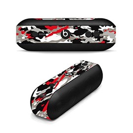 MightySkins Skin Compatible with Beats by Dr. Dre Pill Plus - Red Camo | Protective, Durable, and Unique Vinyl Decal wrap Cover | Easy to Apply, Remove, and Change Styles | Made in The USA