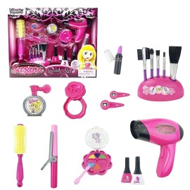 azimporter Pink Beauty Fashion Hair Salon Play Set